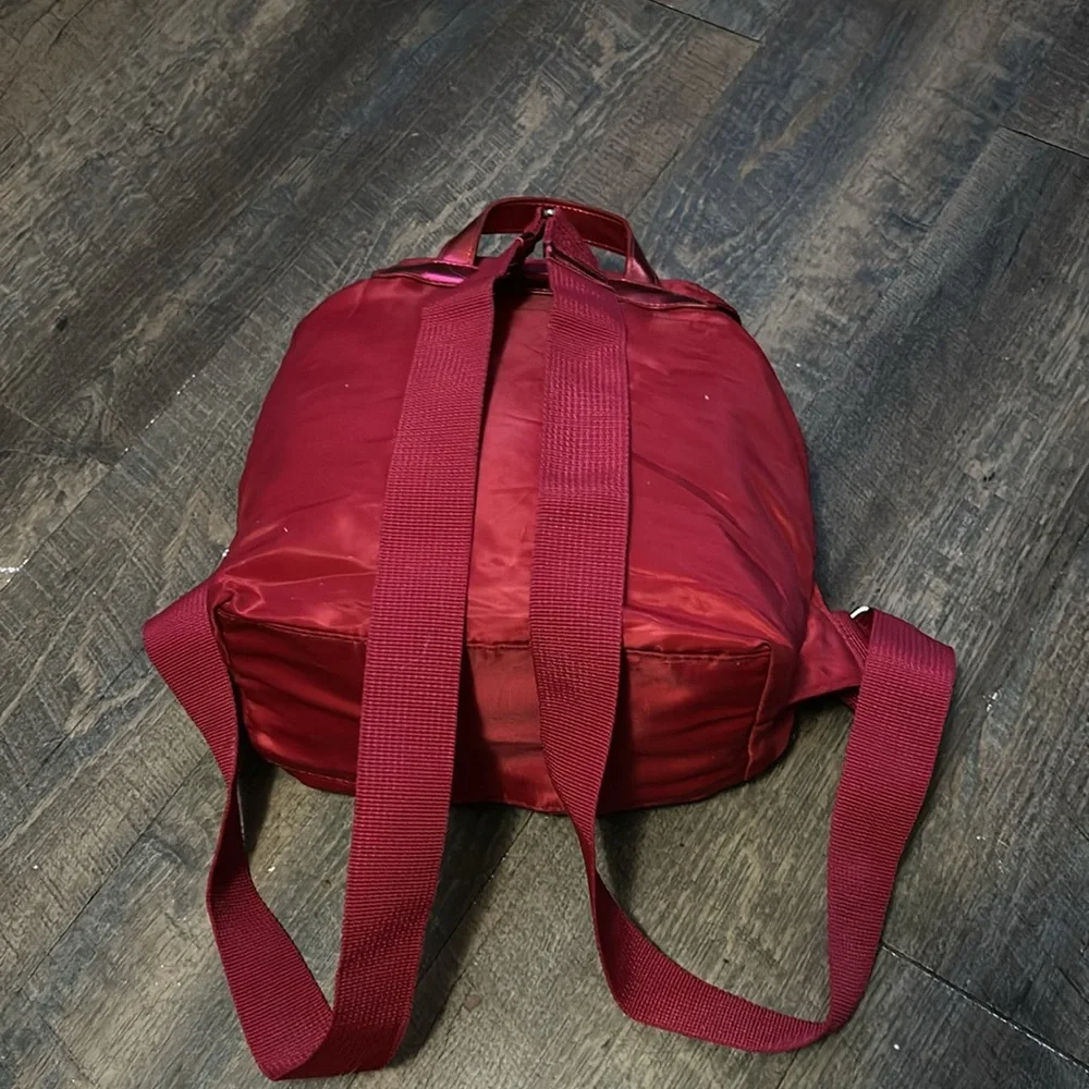 American Girl Red Mini‎ Backpack with Snap Closure and Decorative Pin